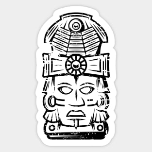 Aztec mask face #1 Sticker